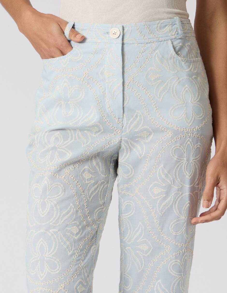 Pantalón regular regular para mujer 5